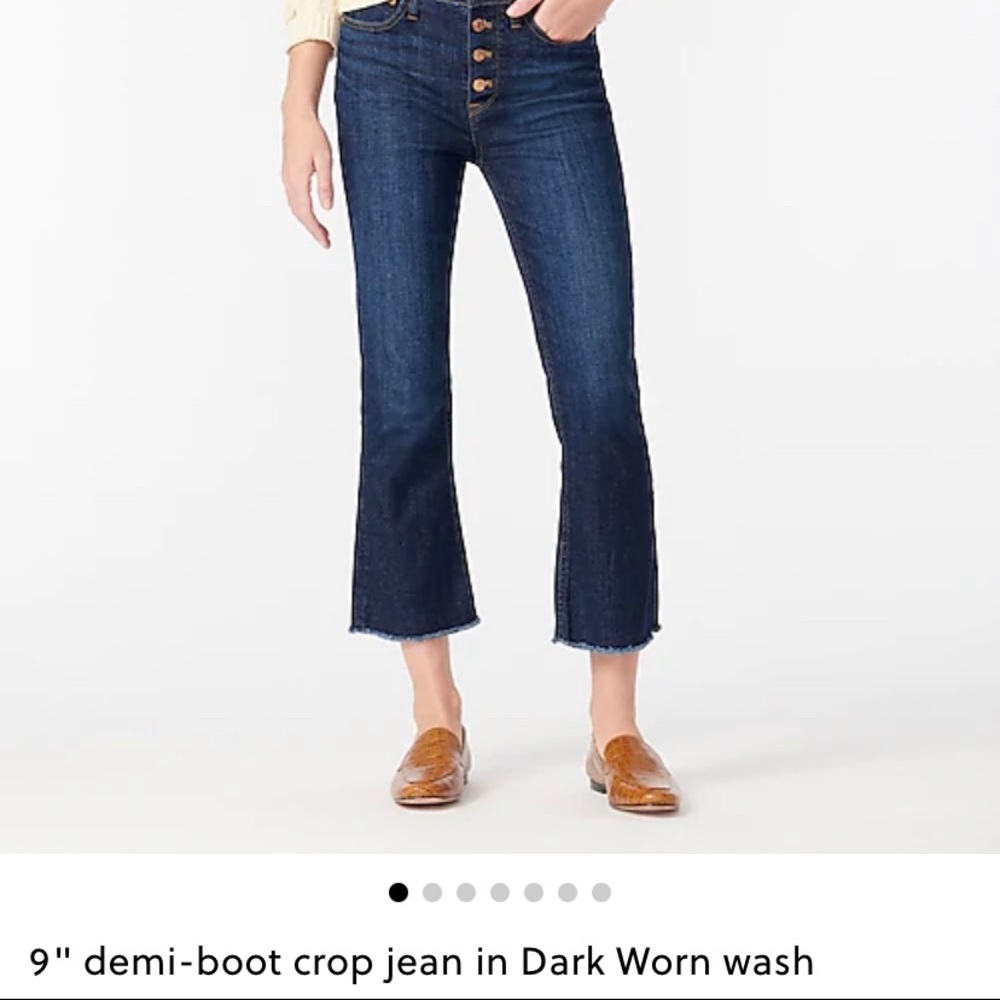 Jcrew Billie boot crop jeans